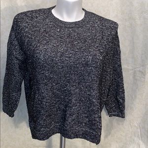 Forever 21 black sweater with metallic threads